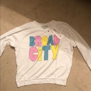 Wildfox distressed long sleeve shirt